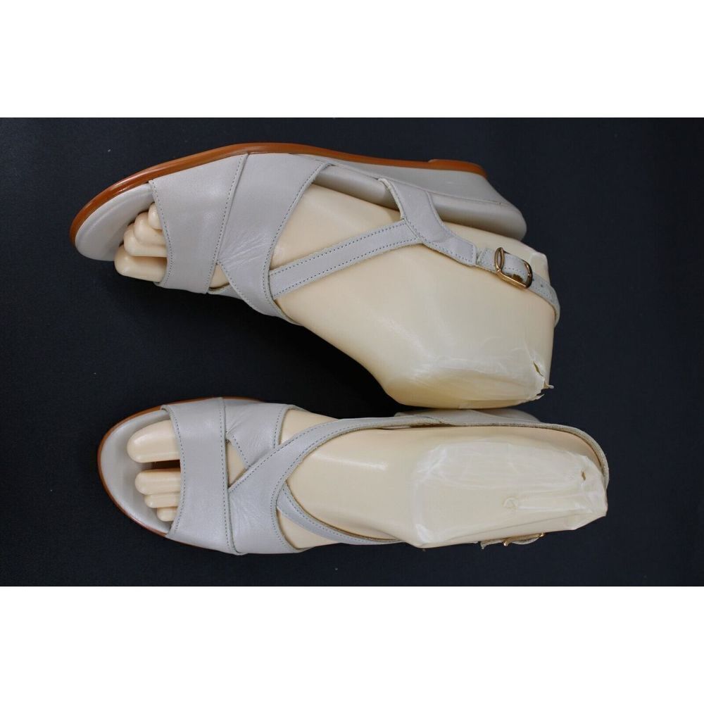 Sas Caress Tripad Comfort Wedge Open Toe Beige Walking Sandals